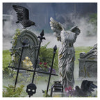 Tombstone with Melting Candles