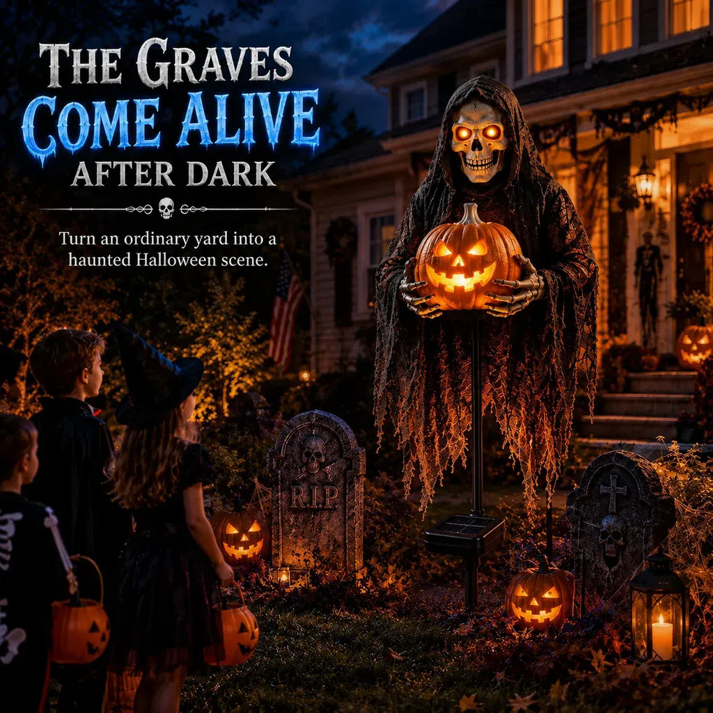 💀 Soul CollectorTM Pumpkin Edition Animated Halloween Yard Decoration