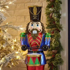 8 ft Giant Sized Animated Nutcracker with Drums-F