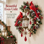 🔥Cardinal Christmas Lantern Glow – Lighted Holiday Wall Decor