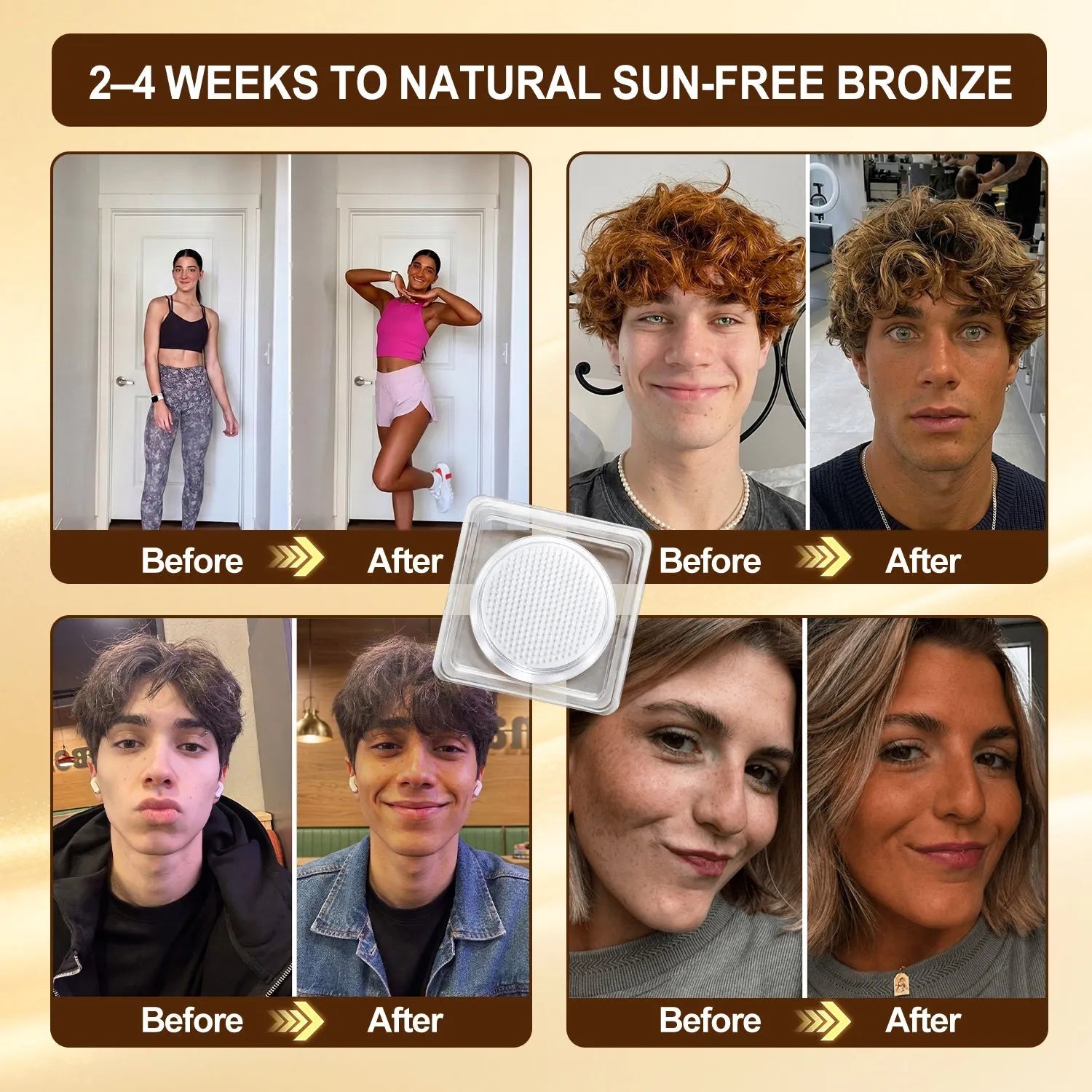 Official Store | Hiskin® Sunless Instant Bronze Tanning Microneedle Patch US (Just once a day) Visible Bronze Glow in 7 Days No UV, No Orange, No Streaks, No DHA, No Mess.