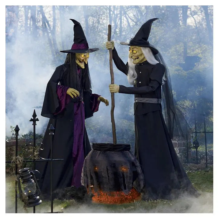 Deluxe Animated Brewing Witch Set
