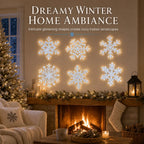 🔥LAST DAY SALE ONLY￡5.99!💞50K+ SOLD!❄️Glowing Snowflake Night Light Wall Stickers