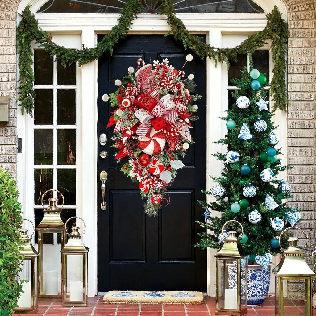 Candy Cane Christmas Wreath🍭