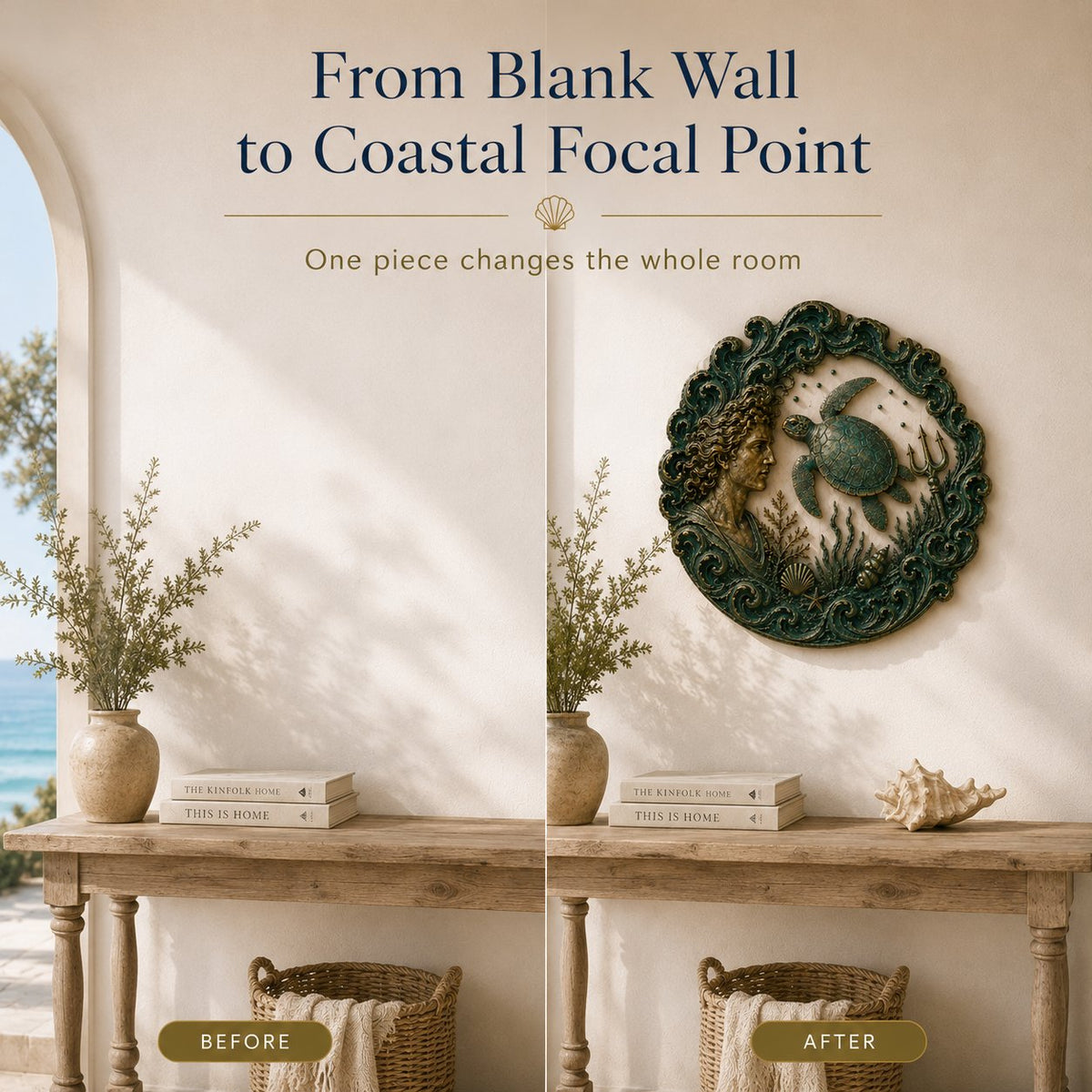 🌊 🔱Vintage Ocean Theme Wall Decor Collection