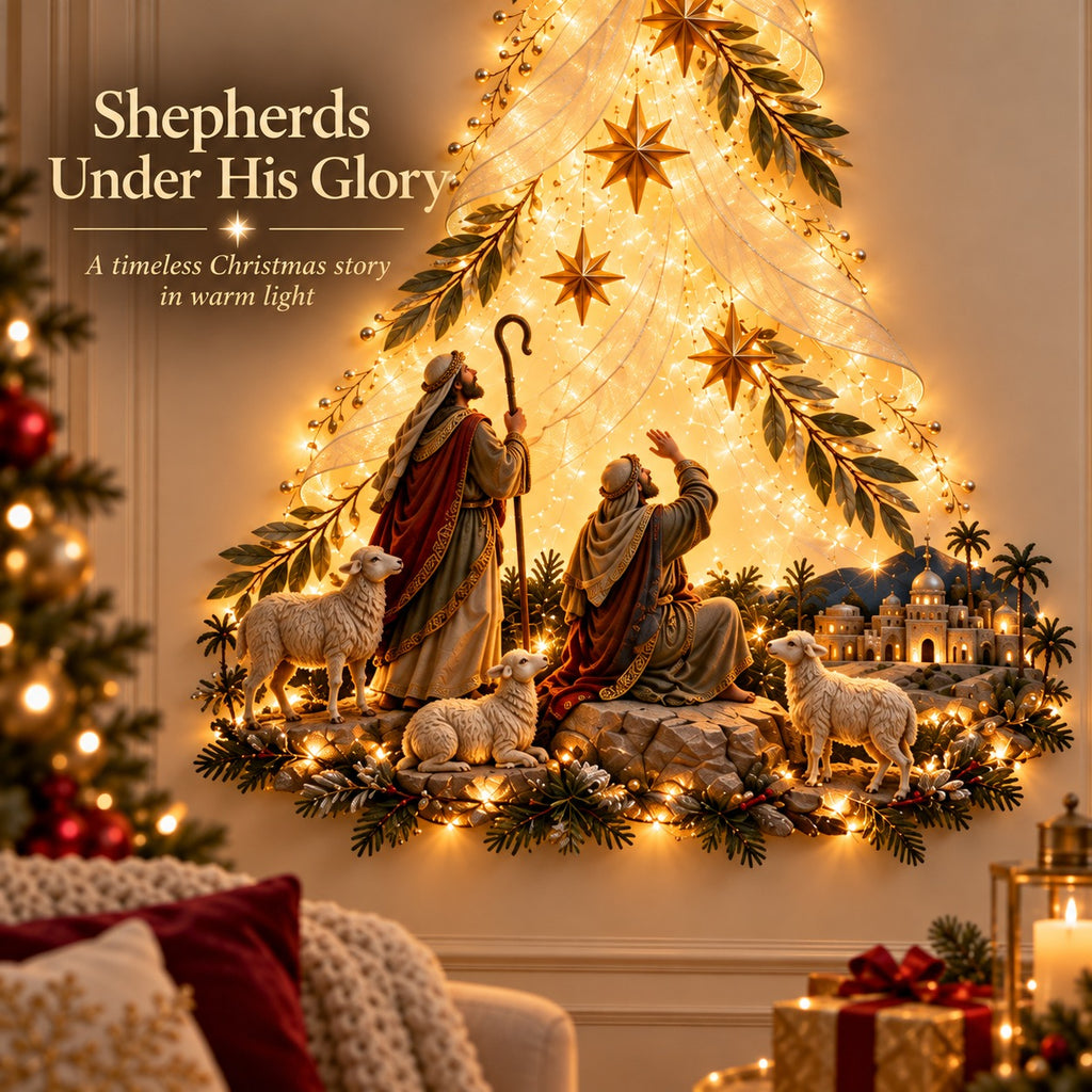 Angels Over Bethlehem Wall Light