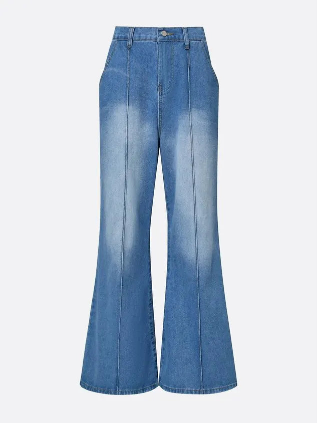 Distressing Loose Casual Plain Jeans