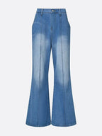 Distressing Loose Casual Plain Jeans