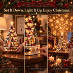 💯 Last day 49% OFF - 🎄Christmas Village Projection Centerpiece