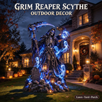 Grim Reaper Scythe Yard Statue