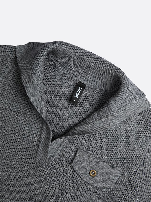 Yarn/Wool Yarn Casual Plain Buttoned Sweater