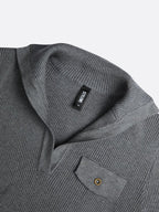Yarn/Wool Yarn Casual Plain Buttoned Sweater