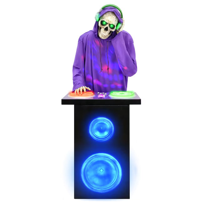 5-7-ft Bluetooth DJ Webbs Skeleton Motion Activated Lighted Animatronic