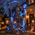 Grim Reaper Scythe Yard Statue