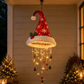 🎅 Lighted Santa Hat Hanging Chandelier