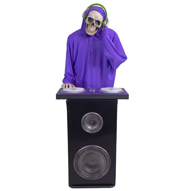 5-7-ft Bluetooth DJ Webbs Skeleton Motion Activated Lighted Animatronic