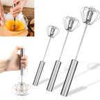 304 Stainless Steel Whisk - Semi Automatic Egg Beater