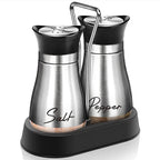 ⏰ Penguin Design Salt and Pepper Shaker Set – Cute Shape, 304 Stainless Steel & Precision Dispensing Lid 🐧✨