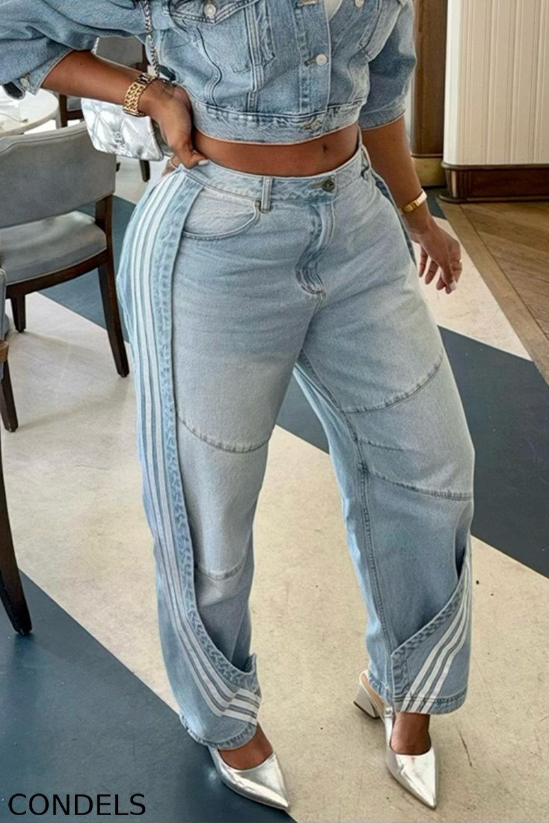 Women's Casual Cropped Denim Jacket or Jogger Jeans