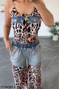 Women's Leopard-Panel Vest or Rhinestone Beaded Jeans
