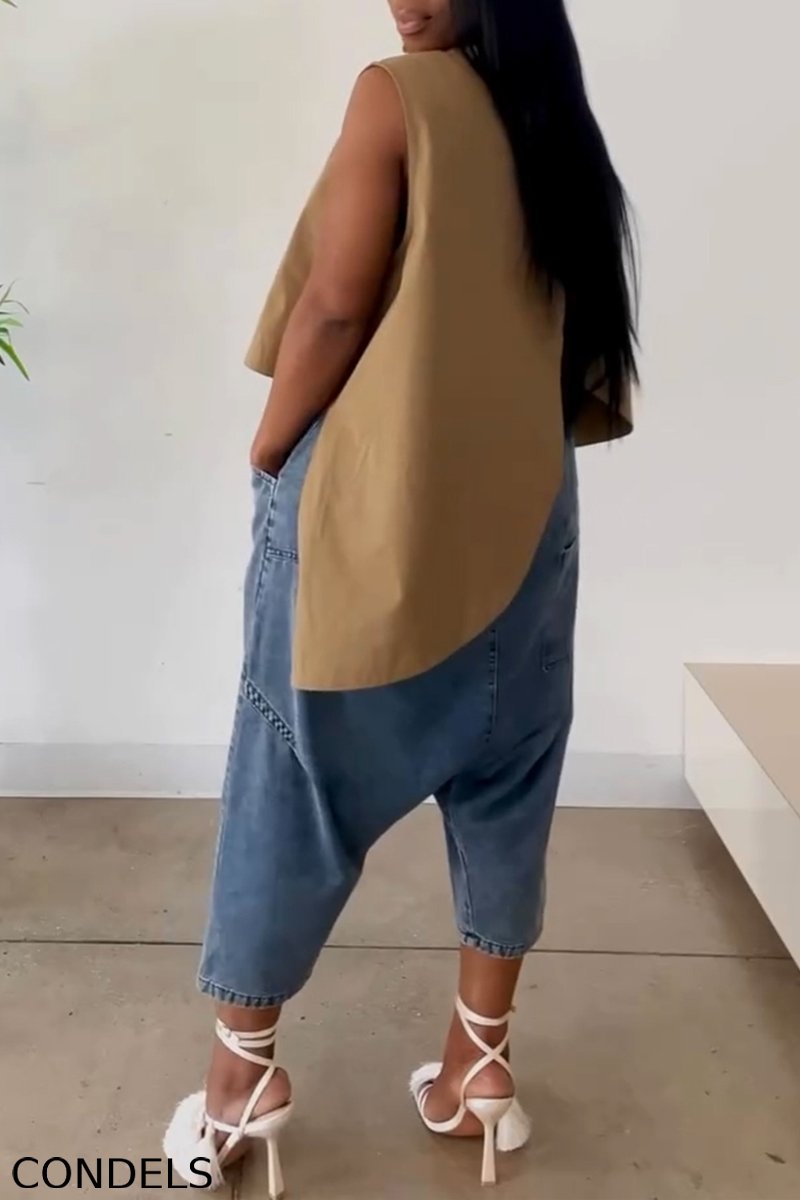 Women's Designer Asymmetric Hem Cami & Tapered Jeans